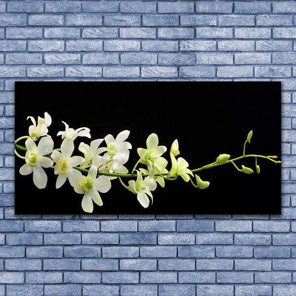 Tablou pe panza canvas Flori Floral Alb Verde