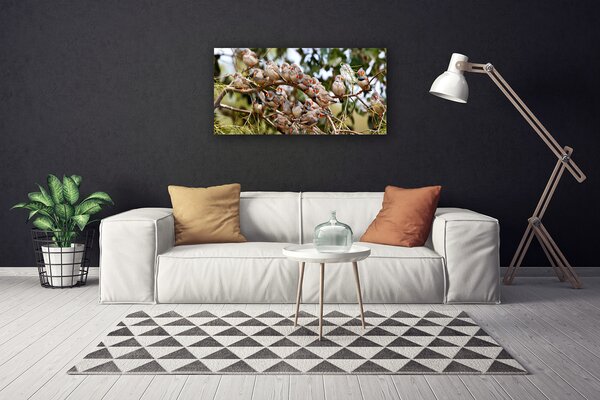 Tablou pe panza canvas Păsări Animale Maro Gri