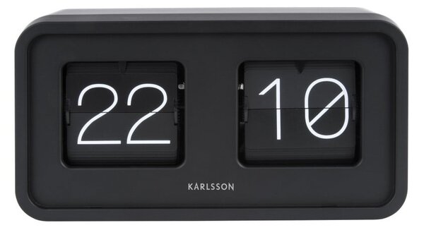 Ceas de birou Karlsson Bold Flip, negru