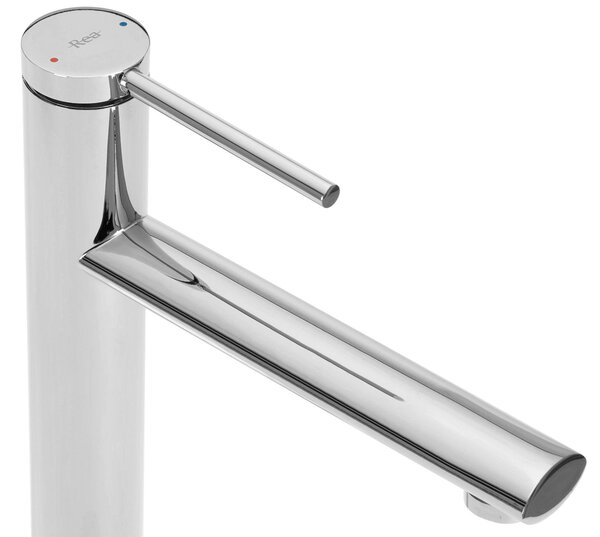 Baterie pentru lavoar REA OVAL CHROM high