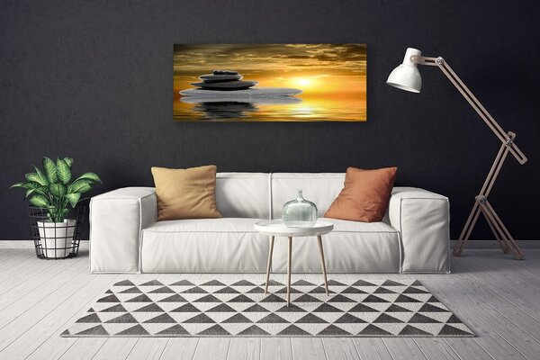 Tablou pe panza canvas Pietrele Arta Gri Negru
