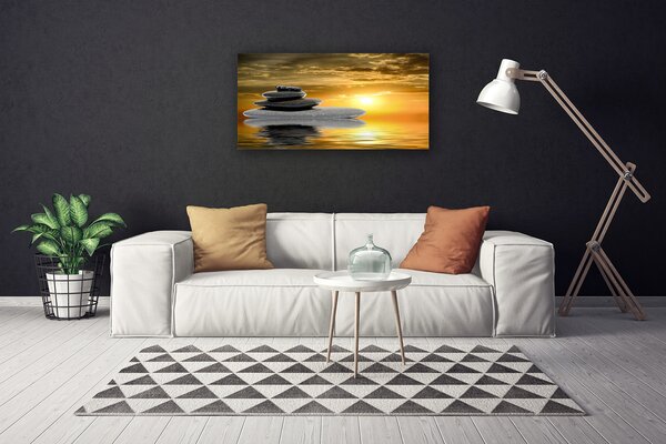 Tablou pe panza canvas Pietrele Arta Gri Negru