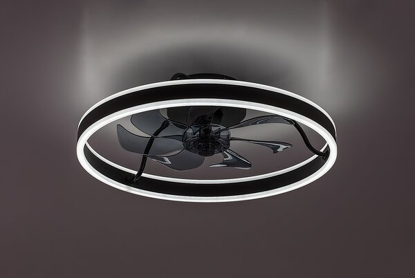 Rabalux Fanfy lampă-ventilator de tavan 1x40 W alb-negru 71337