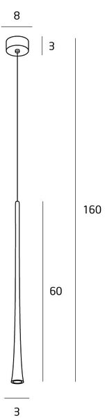 MaxLight Coffee lampă suspendată 1x7 W negru P0373