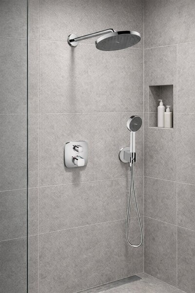 Set baterie cadă-duș Hansgrohe Ecostat 15708000, cap de duș Hansgrohe Activera S 28056000, 26888000, 27413000, 01800180, 28276000, 28033000