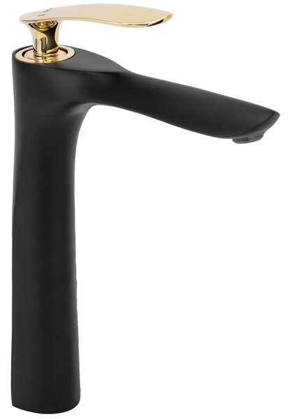 Rea Orbit, baterie chiuveta inalta, negru - auriu, REA-B2055