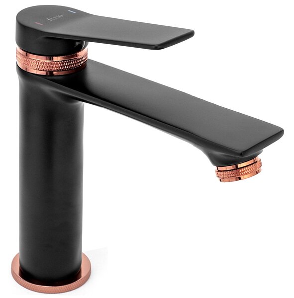 Baterie pentru baie Rea Viral Black Rose Gold Low