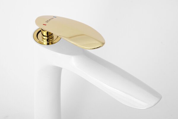 Baterie pentru baie Rea Orbit White Gold High