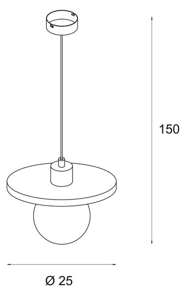 MaxLight Lando lampă suspendată 1x7 W maro P0650
