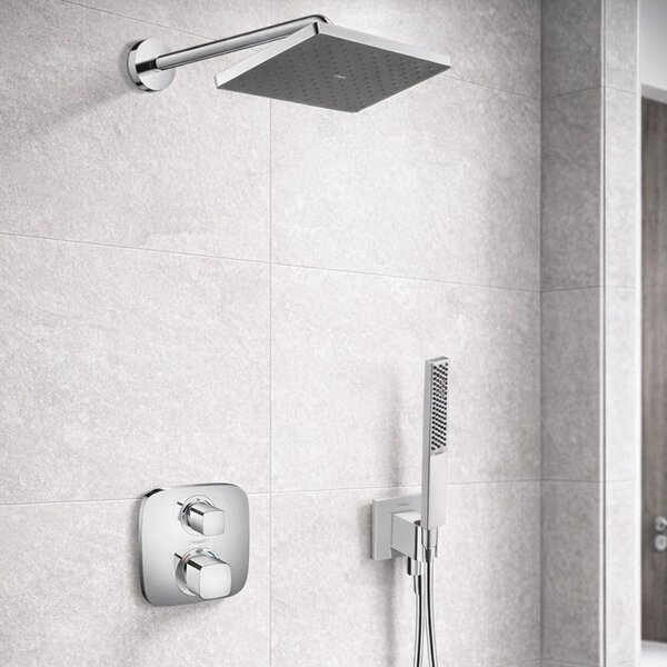 Set baterie cadă-duș Hansgrohe Ecostat 15708000, cap de duș Hansgrohe Activera Q 28737000, 26889000, 27413000, 01800180, 24320000, 28276000