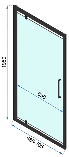 Usa pentru dus rabatabila Rapid Swing 70