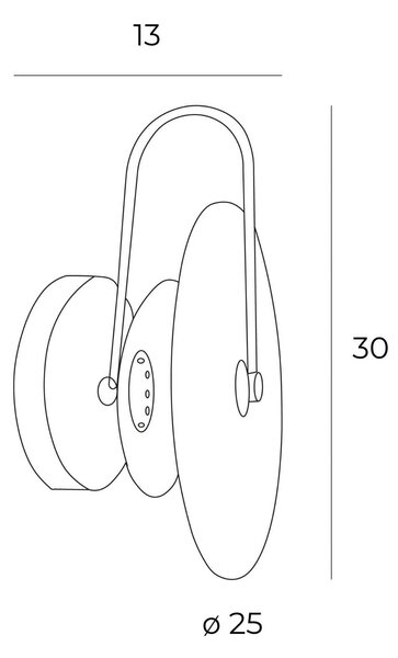 MaxLight Retro lampă de perete 1x3 W cremos W0401
