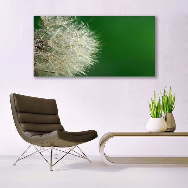 Tablou pe panza canvas Păpădie Floral Alb Verde