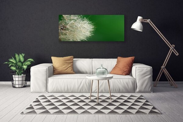 Tablou pe panza canvas Păpădie Floral Alb Verde