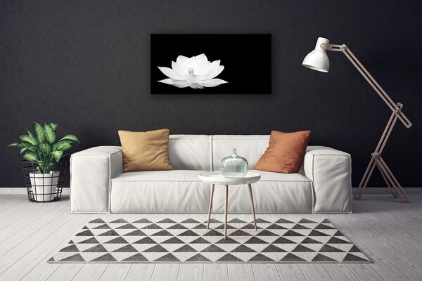 Tablou pe panza canvas Florale flori albe