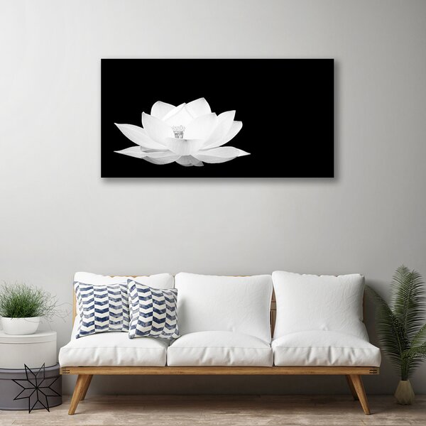 Tablou pe panza canvas Florale flori albe