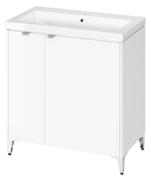 Cersanit Ovida lavoar cu dulap 80 cm alb S4047-003