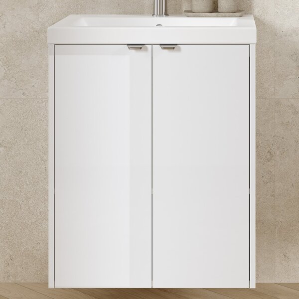 Cersanit Ovida lavoar cu dulap 60 cm alb S4047-002
