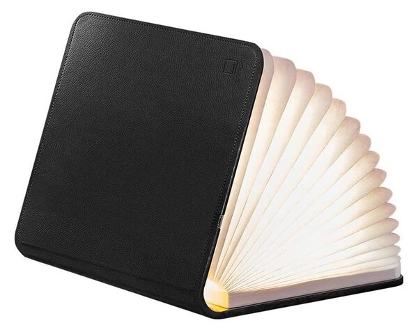 Veioză de birou cu LED Gingko Booklight Mini, formă de carte, negru