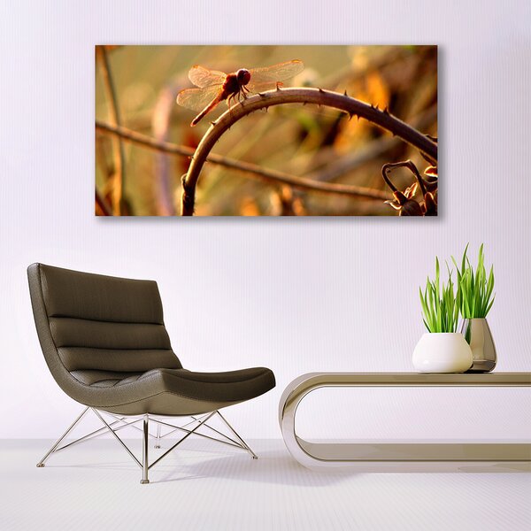 Tablou pe panza canvas Dragon-Fly Natura verde