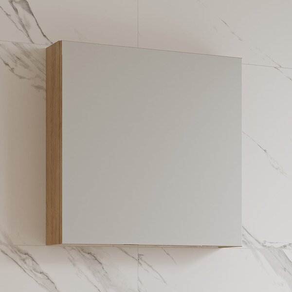 Cersanit Ovida dulap 59.4x14.1x59.2 cm cu oglinda stejar S1058-015