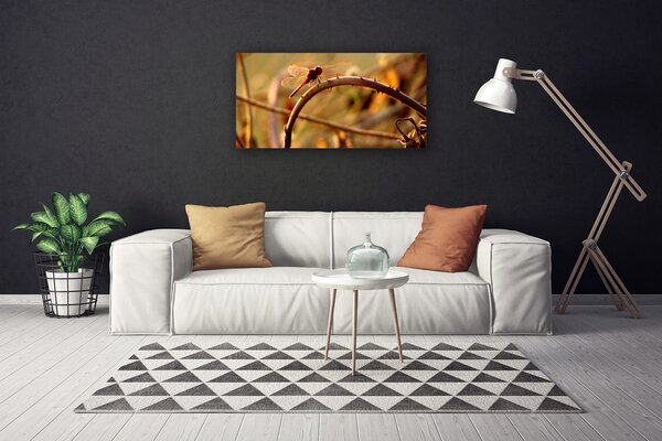 Tablou pe panza canvas Dragon-Fly Natura verde