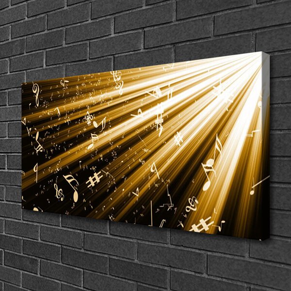 Tablou pe panza canvas Abstract Art Galben Negru Alb