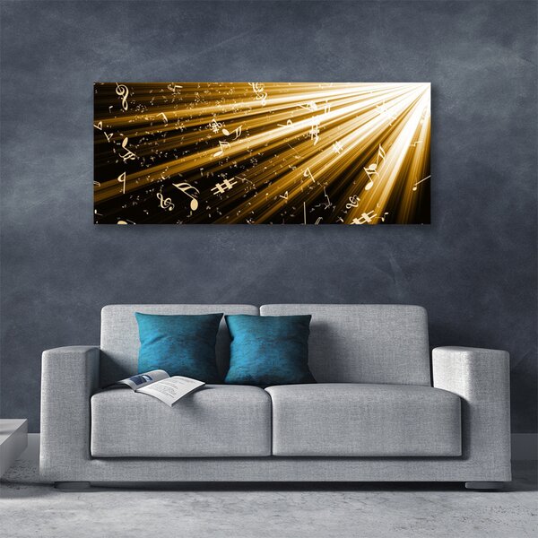 Tablou pe panza canvas Abstract Art Galben Negru Alb