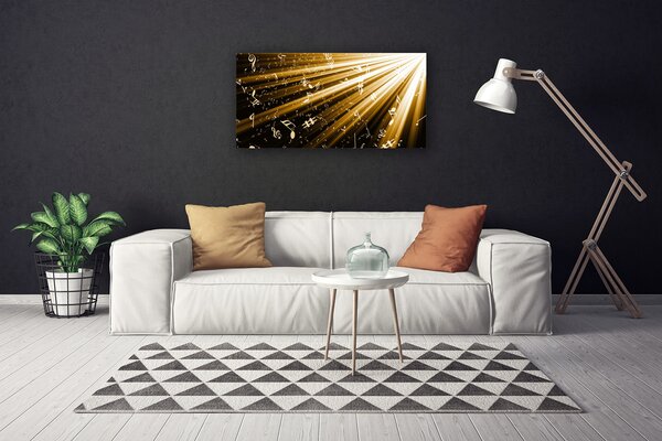 Tablou pe panza canvas Abstract Art Galben Negru Alb