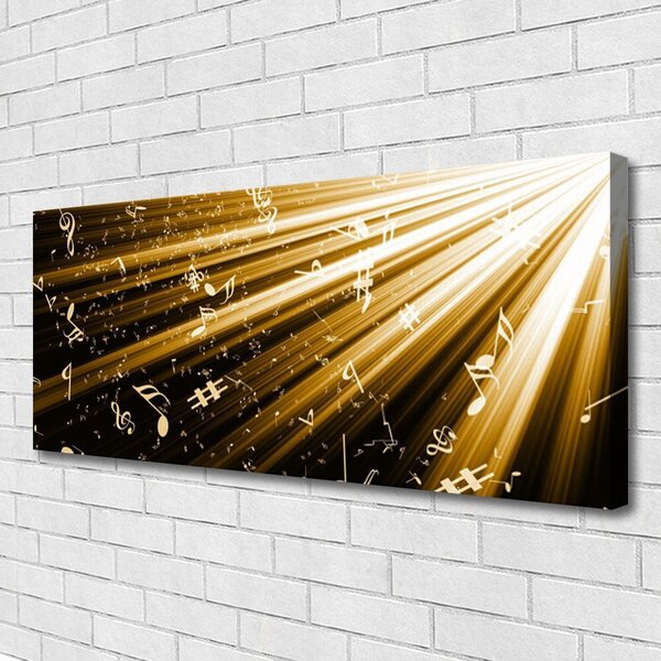 Tablou pe panza canvas Abstract Art Galben Negru Alb