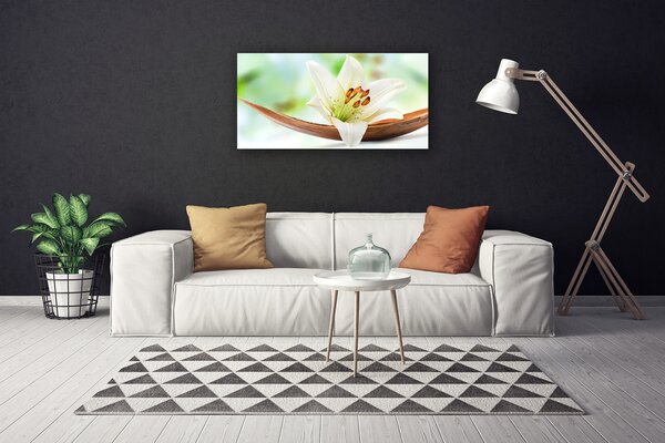Tablou pe panza canvas Florale flori albe