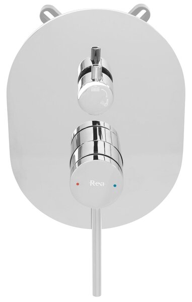 Rea Oval, set de duș ascuns + BOX, crom, REA-P8415