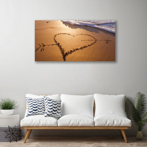 Tablou pe panza canvas Beach Art Yellow