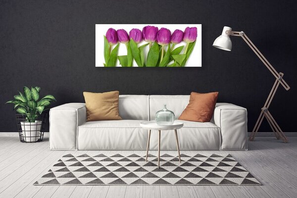 Tablou pe panza canvas Lalele Floral Roșu Verde
