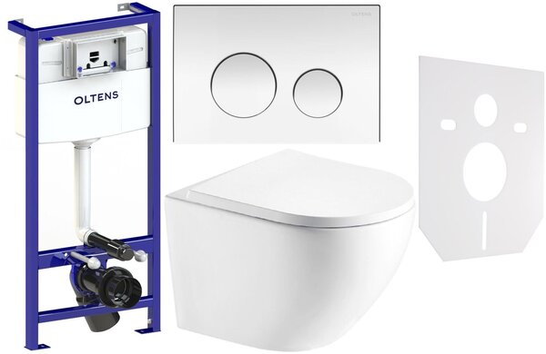 Set cadru încastrat Oltens Triberg 50001000, vas WC cu capac soft-close Hagser Beno HGR14000042, 57102100, HGR20000045, 49301000