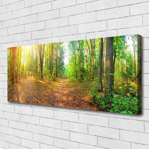 Tablou pe panza canvas Natural Pădurea Verde Maro