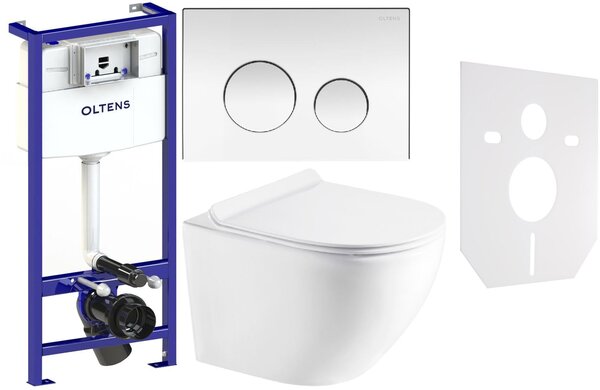 Set cadru încastrat Oltens Triberg 50001000, vas WC cu capac soft-close Hagser Beno HGR14000042, 57102100, HGR11000045, 49301000