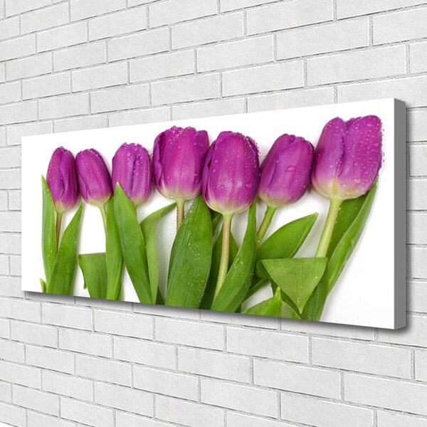 Tablou pe panza canvas Lalele Floral Roșu Verde