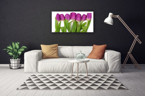 Tablou pe panza canvas Lalele Floral Roșu Verde