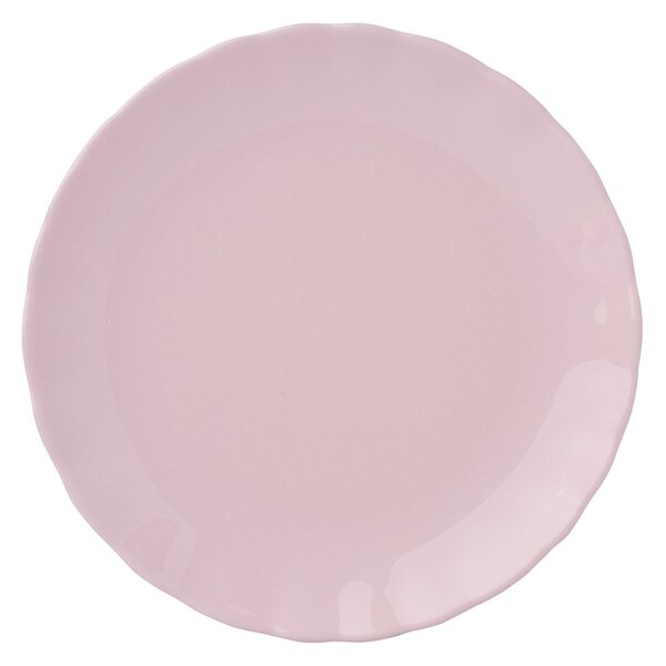 Farfurie desert Diana Rustic, Ambition, 19 cm, ceramica, roz