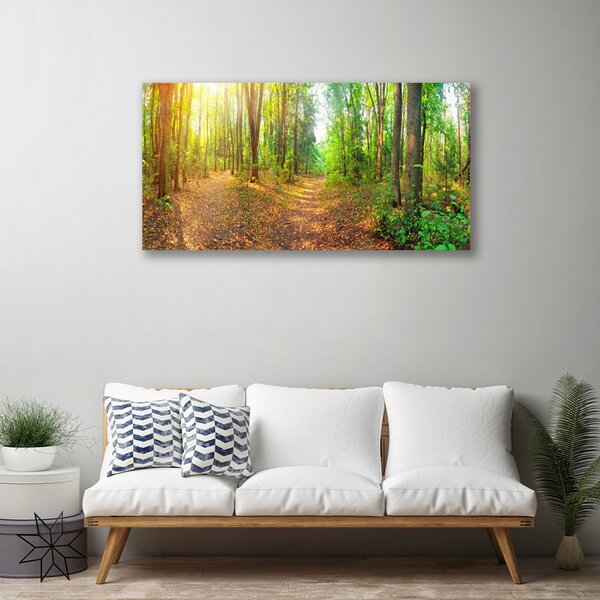 Tablou pe panza canvas Natural Pădurea Verde Maro