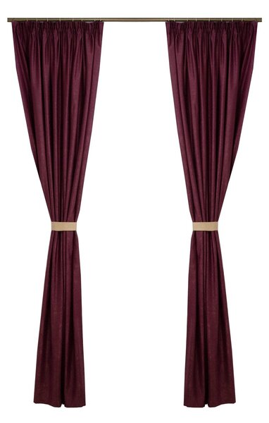 Set draperii Velaria Soft pruna, 2 170x260 cm