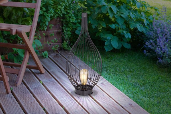 Globo Lighting Solar lampă solară de podea 1x0.06 W negru 33672