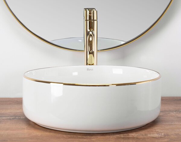 Lavoar pentru blat Rea Sami Gold Edge