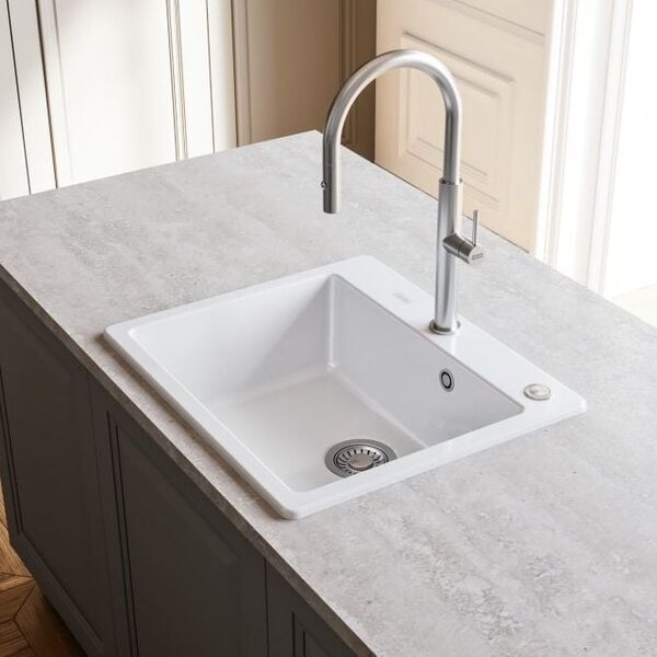Franke Mythos MYK chiuveta din ceramica 59x51 cm alb 124.0749.518