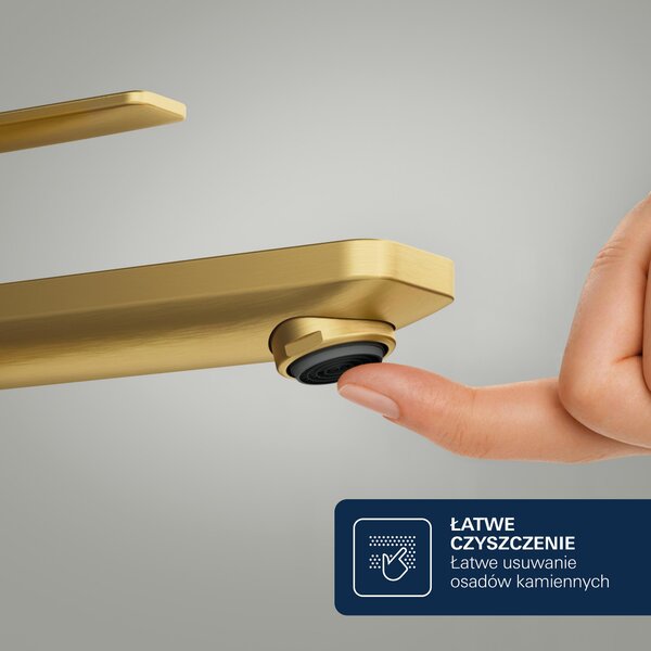 Grohe Lineare baterie lavoar stativ Brushed Cool Sunrise 23791GN1