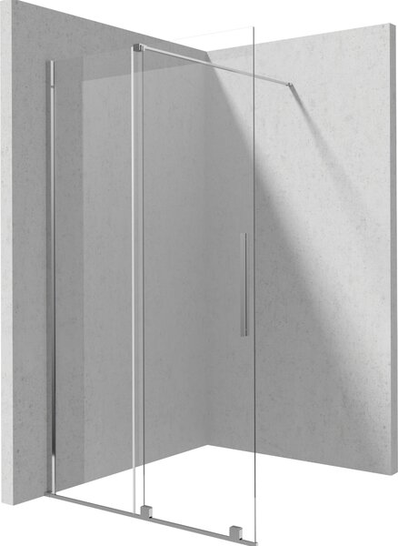 Deante Prizma perete cabină de duș walk-in 120 cm crom luciu/sticla transparentă KTJ_032R