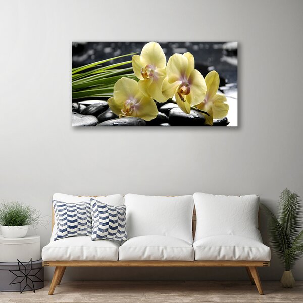 Tablou pe panza canvas Flori Floral Galben