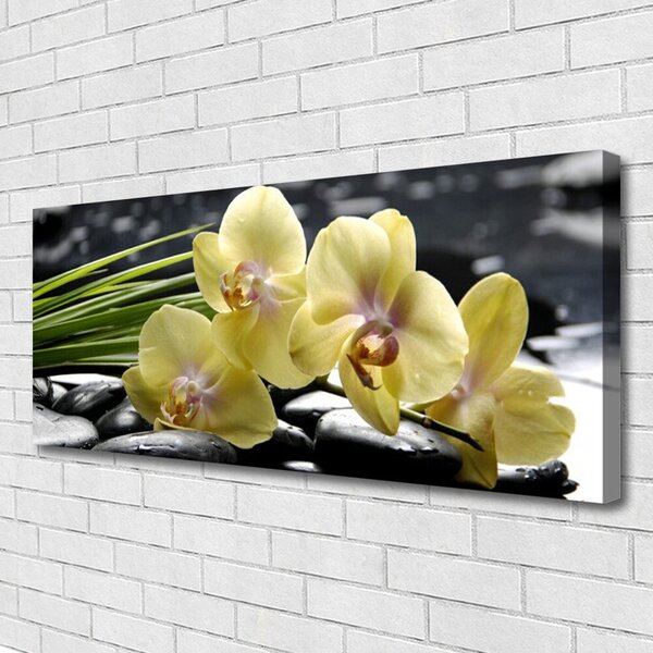 Tablou pe panza canvas Flori Floral Galben