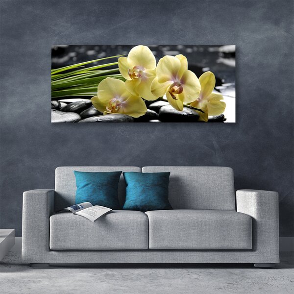 Tablou pe panza canvas Flori Floral Galben